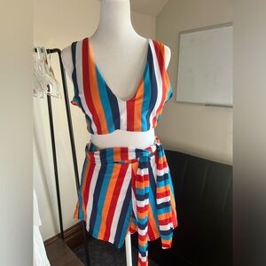 3/$15 Striped Two Piece Swimsuit/Beachwear